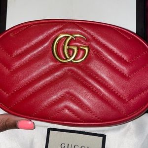 Red Gucci Belt Bag
